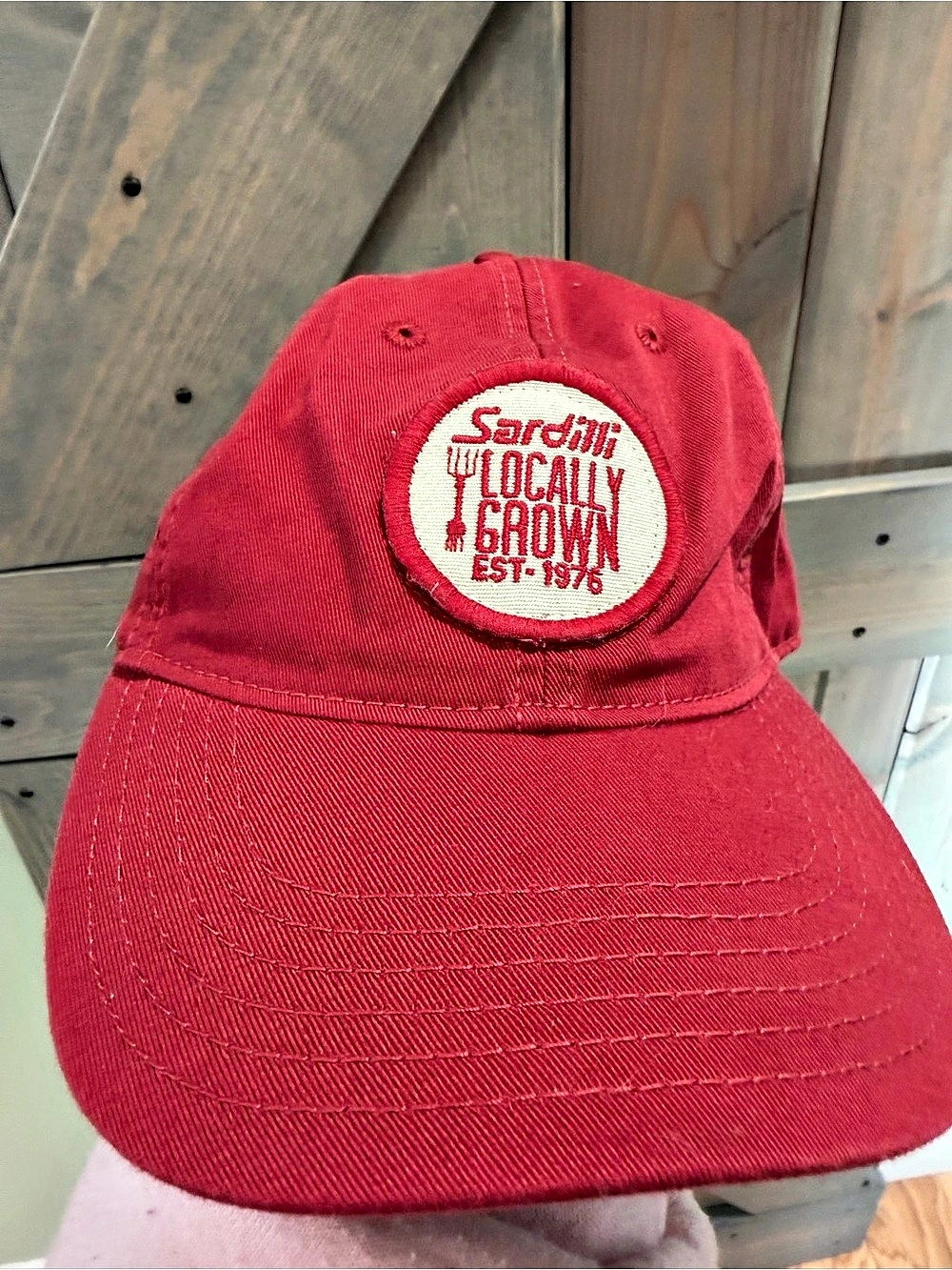 Legacy Sardilli Locally Grown Red Adjustable Baseball Cap